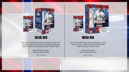 2026 Topps Chrome Baseball Hobby Box (Presale 7/22)