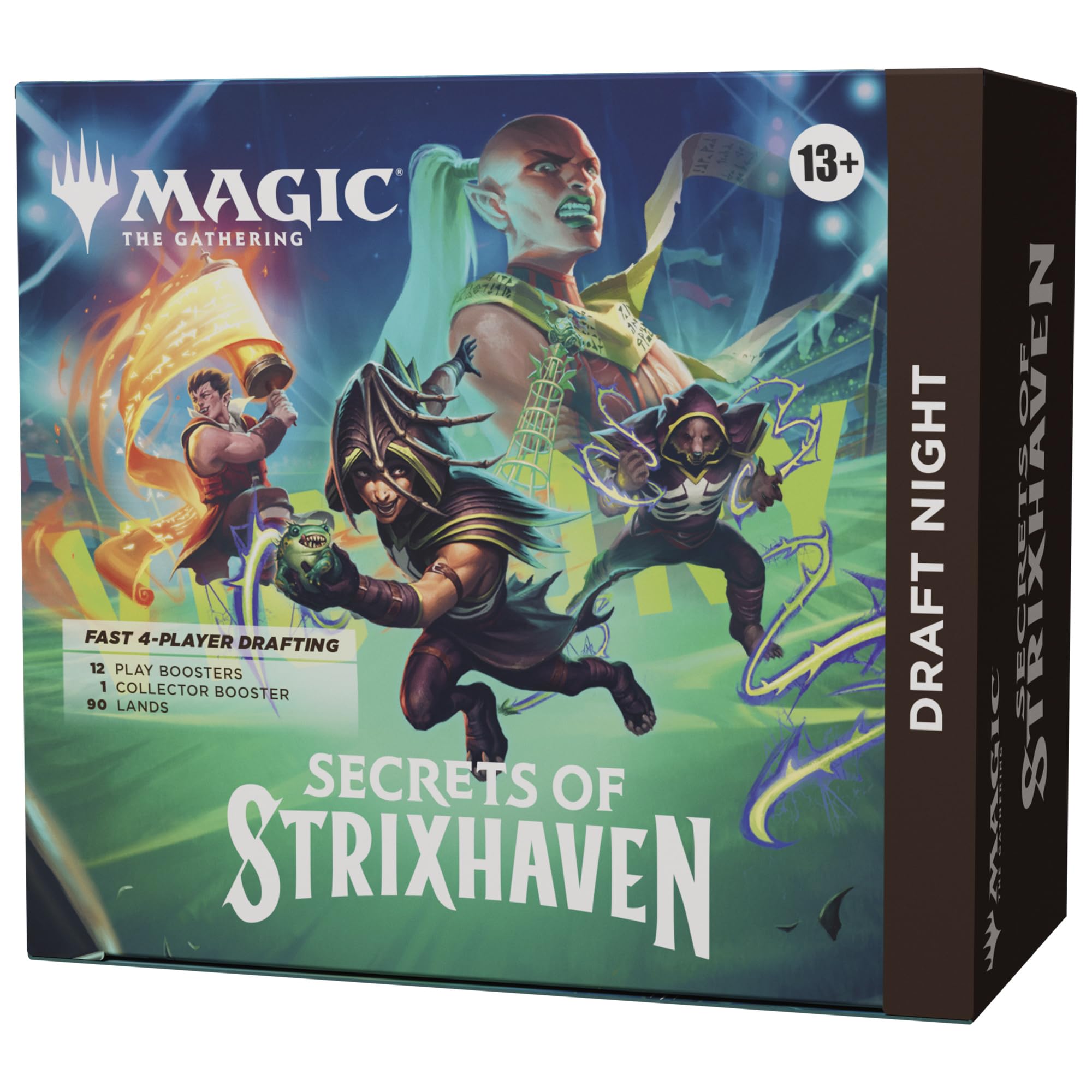 Magic: The Gathering Secrets of Strixhaven - Draft Night (1 Collector Booster, 12 Play Boosters, 90 Lands, 10 Token Cards)