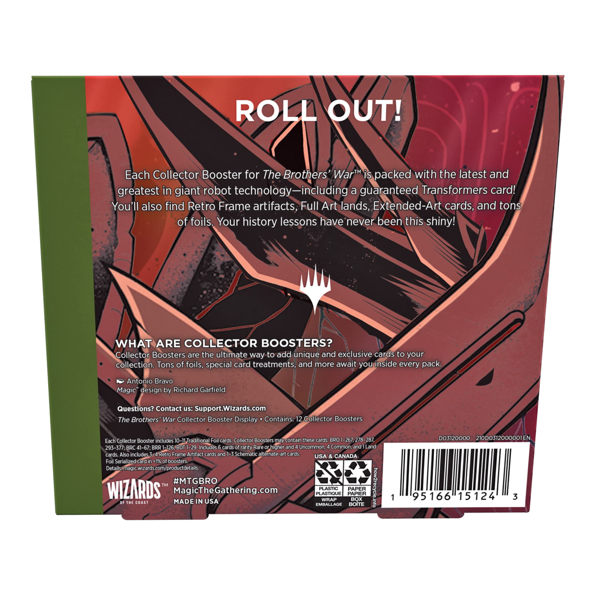 Magic: The Gathering The Brothers War Collector Booster Box | 12 Packs (180 Magic Cards)