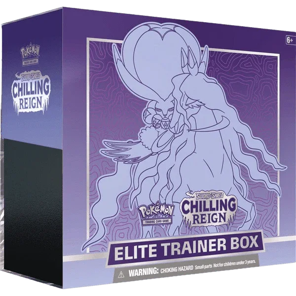Pokemon TCG - Sword &amp; Shield - Chilling Reign - Elite Trainer Box (Shadow Rider)