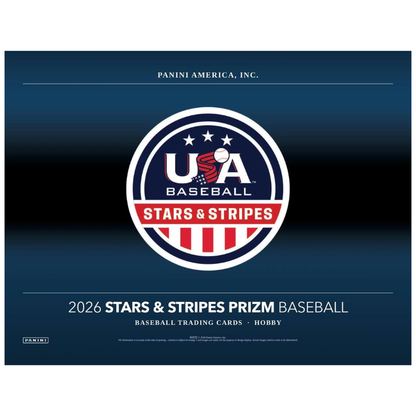 2026 Panini USA Stars &amp; Stripes Prizm Baseball Hobby 12 Box Case